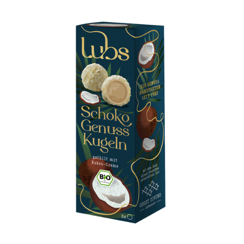 Schoko Genuss Kugeln Kokos