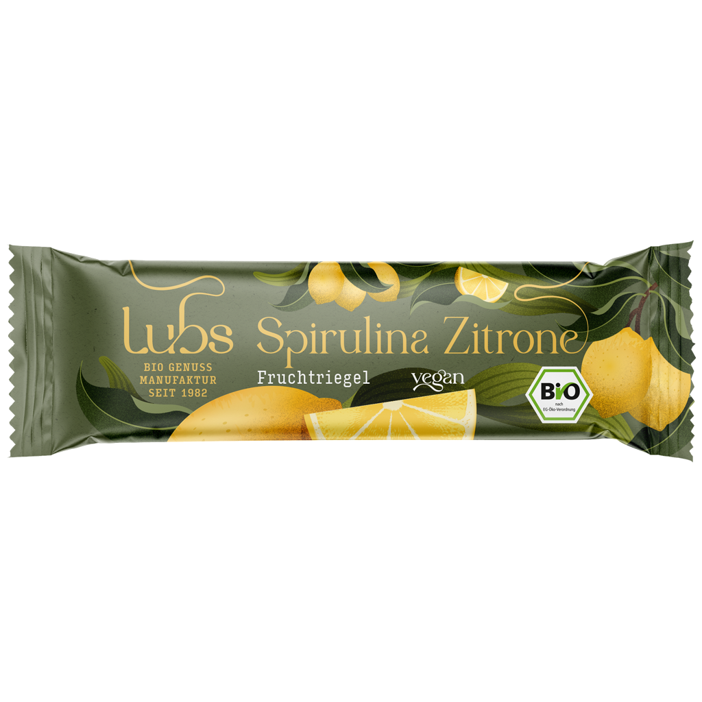 Fruchtriegel Spirulina Zitrone