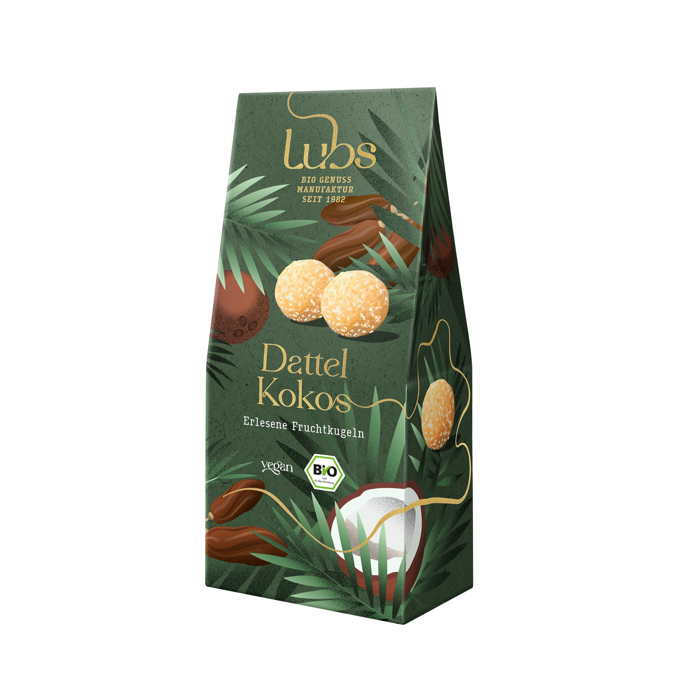 Erlesene Fruchtkugeln Dattel Kokos