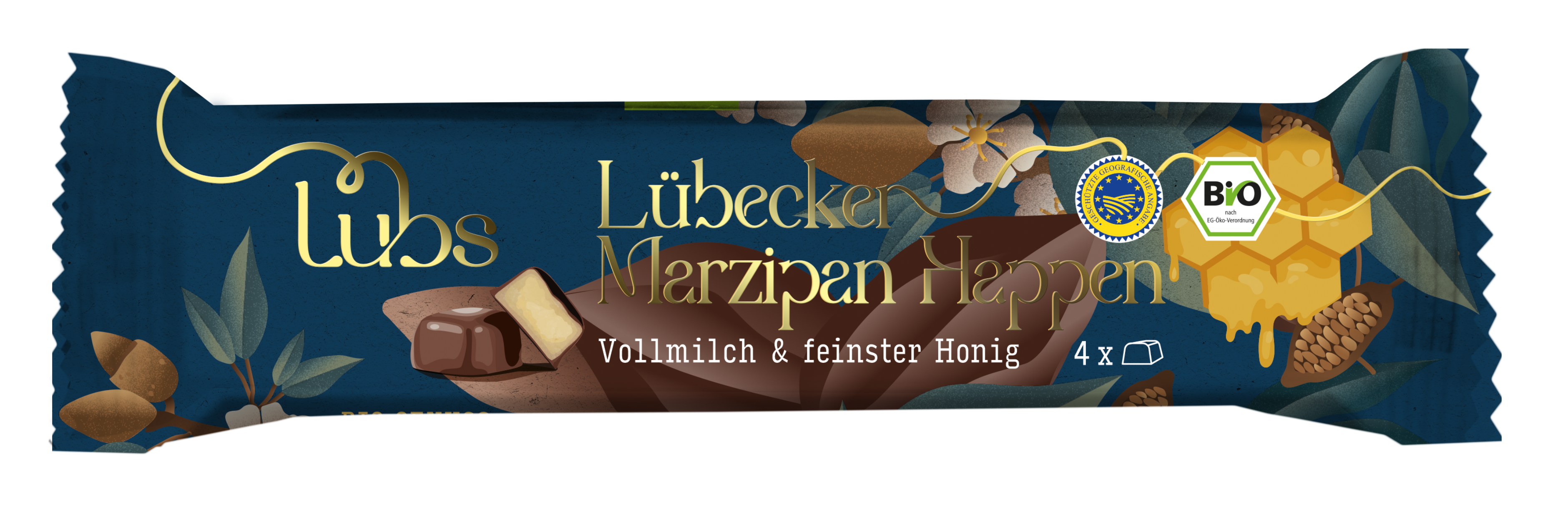 Lübecker Marzipanhappen Vollmilch